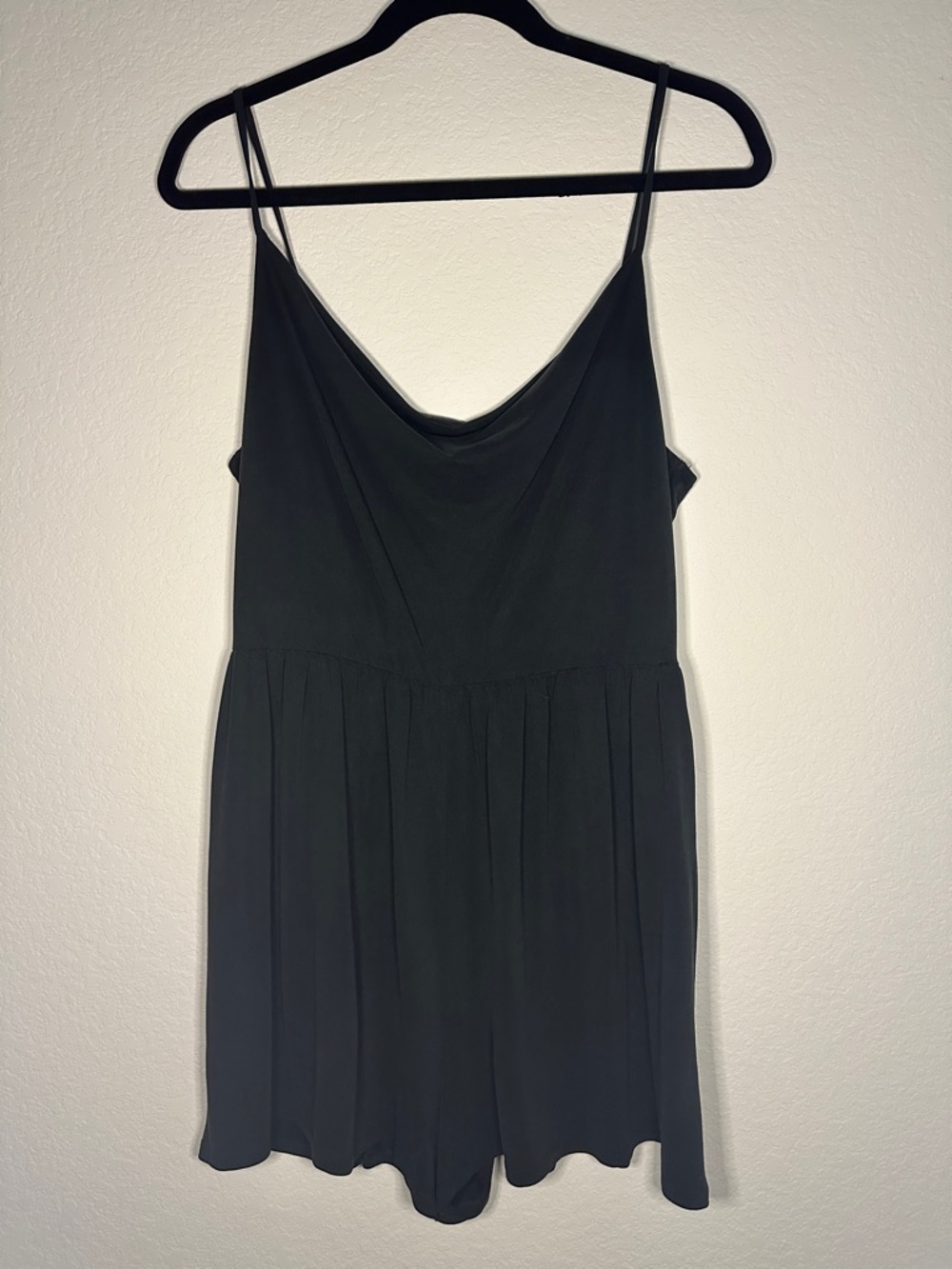 American Eagle Outfitters Black Sleeveless Cowl neck Romper